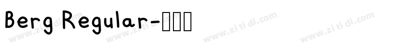 Berg Regular字体转换